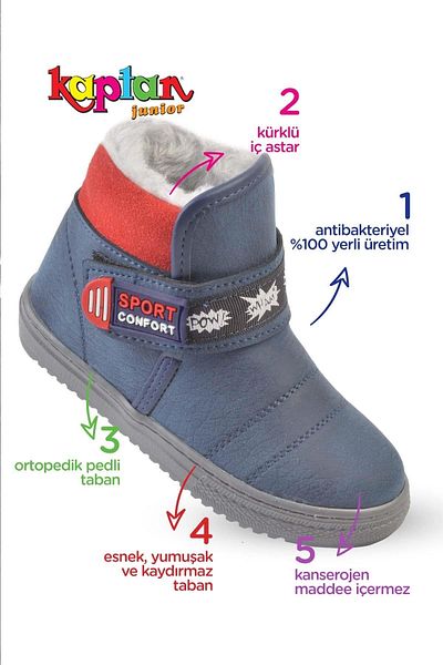 KAPTAN JUNIOR Cizma ortopedică pentru băiat Bpne 400