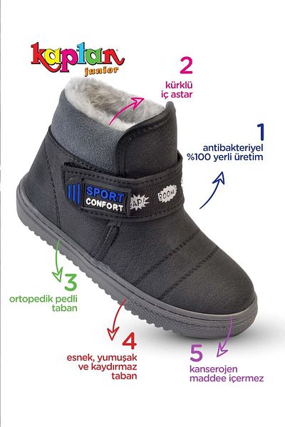 KAPTAN JUNIOR Ορθοπεδικές μπότες για αγόρι Bpne 400