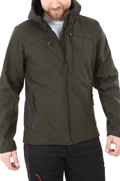 GHASSY CO. Ανδρικό αθλητικό παλτό από φλις, αδιάβροχο και αντιανεμικό