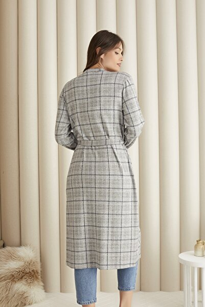 ZEY 30524 Women's Belted Long Cardigan