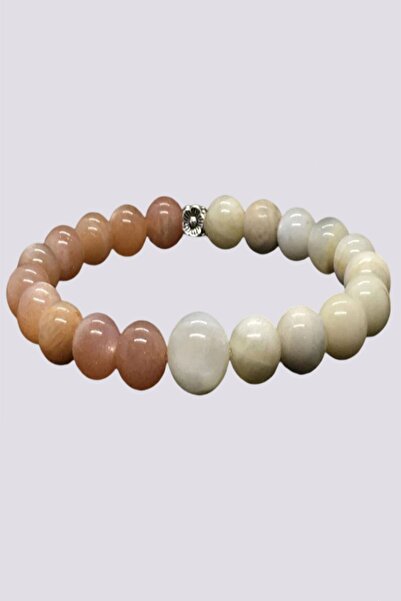 NehirTaş Certified Natural Moon Stone & Sun Stone Bracelet
