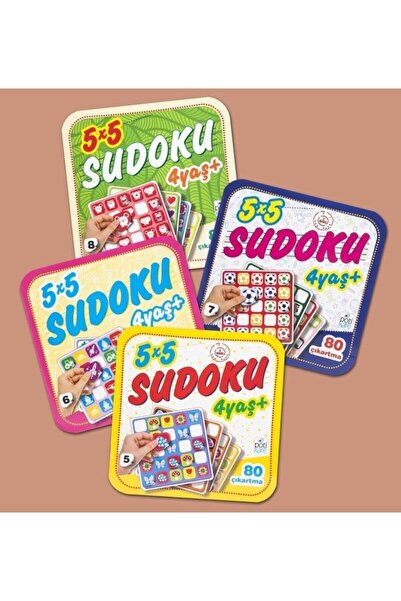 Pötikare Yayıncılık 5x5 Sudoku 5+ 4 Kitap Set