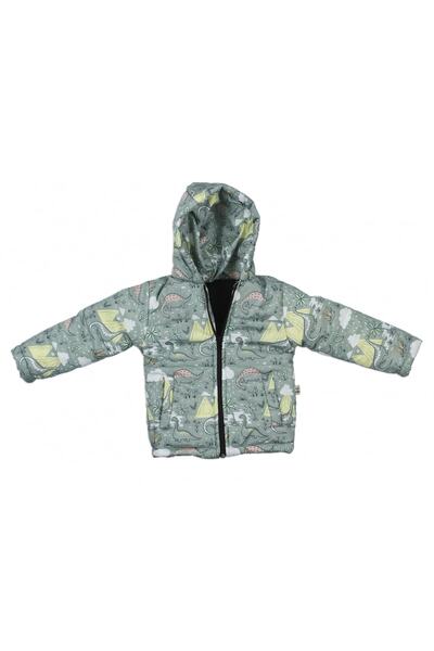 Pukka Dinazor Desen Kapişonlu Mont