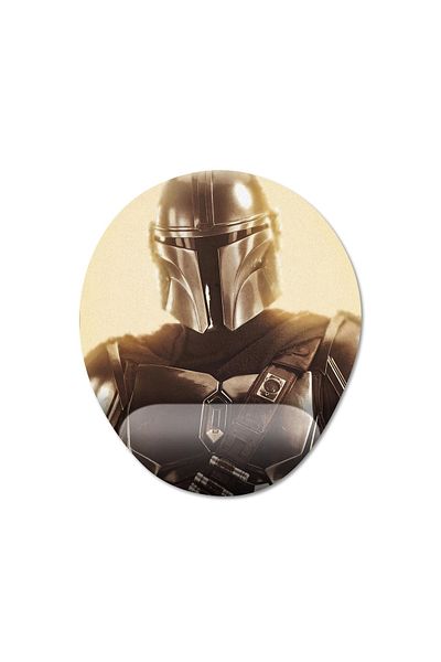Pixxa نموذج لوحة الماوس لمسند المعصم من The Mandalorian - 3 بيضاوي