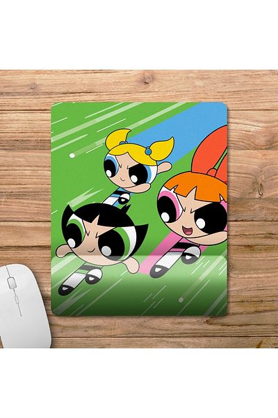 Pixxa موديل لوحة الماوس Powerpuff Girls مع مسند للمعصم - 1