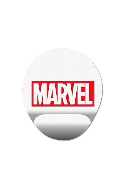 Pixxa نموذج لوحة الماوس المدعومة للمعصم من Marvel - 1 بيضاوي