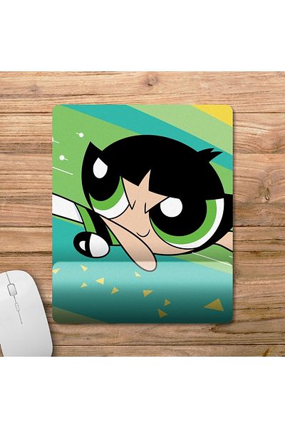 Pixxa موديل لوحة الماوس Powerpuff Girls Buttercup مع مسند للمعصم - 2