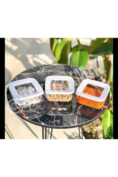 VİP AHMET 250 ml Vacuum Transparent 3-Piece Food Container Set