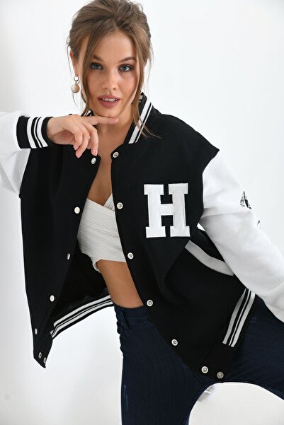 VOLT CLOTHİNG Unisex κεντημένο κολεγιακό μπουφάν