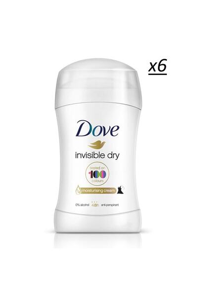 Dove Kadın Stick Deodorant Invisible Dry 40 Ml X 6 Adet