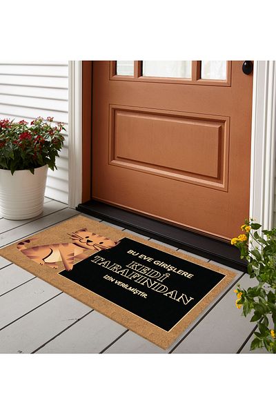 Egebella Non-Slip Base Printed Decorative Door Mat