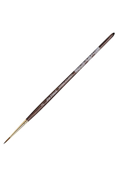 Da Vinci : Kızıl Samur Kılı Yuvarlak Tezhip & Sulu Boya Fırçası : Seri 1526y ...