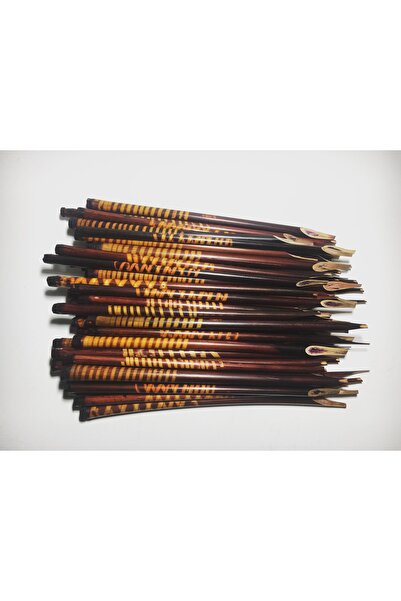 ZaferSanat Hat Kalemi Boyalı Kamış - Kamış Kalem 100adet