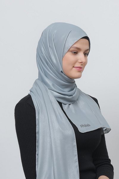 Altobeh Βραδινό φόρεμα Lurex Chiffon Shawl-grey