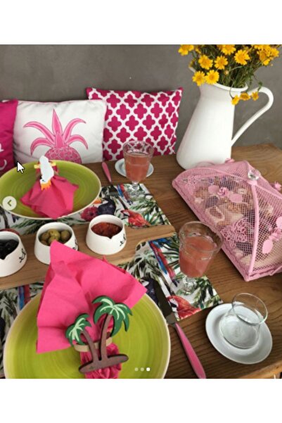 Sister Home Design Palmiye Peçete Halkası & Peçete Yüzüğü 2'li