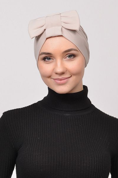 Altobeh Φιόγκος Reversible Cross Hijab Bonnet-κρέμα