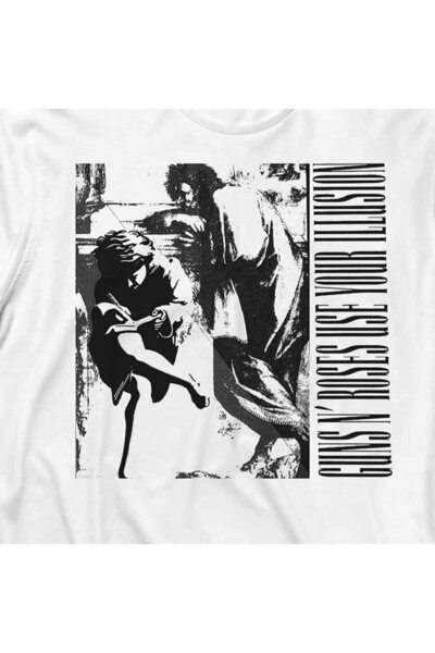 Kendim Seçtim Tricou cu mânecă lungă Imprimat Guns N Roses - Model Illusions