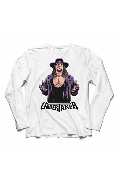 Kendim Seçtim The Undertaker WWE američka rvačka majica dugih rukava Štampano...