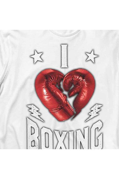 Kendim Seçtim Tricou cu mânecă lungă I Love Boxingboks Ring Muhammed Ali Tricou imprimat