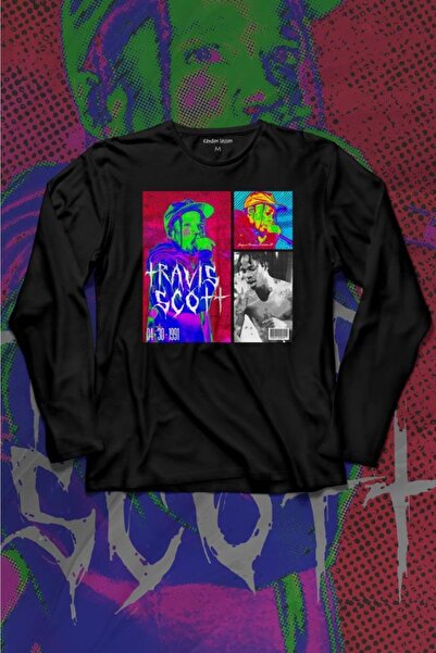 Kendim Seçtim Travis Scott Rep Muzika Trap Muzika Ulični Hiphop Majica Dugih ...
