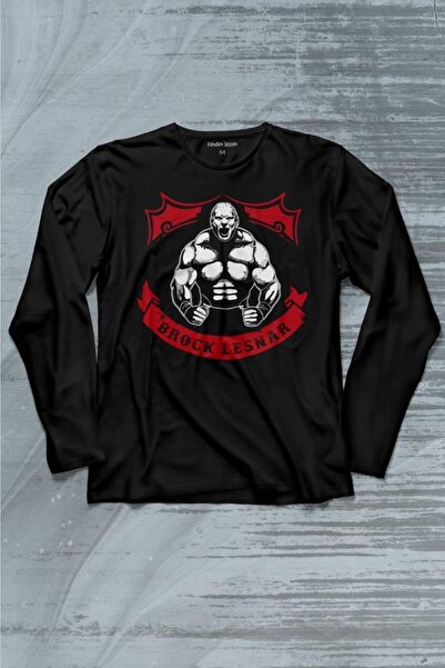 Kendim Seçtim Brock Lesnar Logo WWE UFC Američka Rvanja Sportska Majica Dugih...