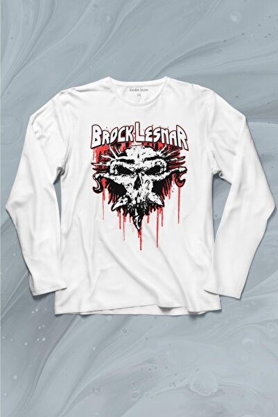 Kendim Seçtim Brock Lesnar Logo WWE UFC Američka Rvanja Sportska Majica Dugih...