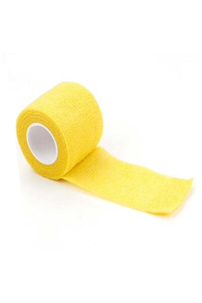 Dedeks Kendinden Yapışkanlı Elastik Coban Bandaj Sarı Renkli 5 Cm