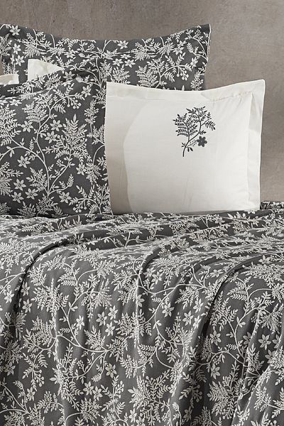 Evlen Home Collection Σετ προίκας από 100% βαμβακερό κέντημα Poppy Pique