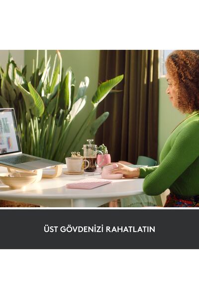 logitech Ασύρματο εργονομικό κάθετο ποντίκι Lift Silent, Ροζ 910-006478