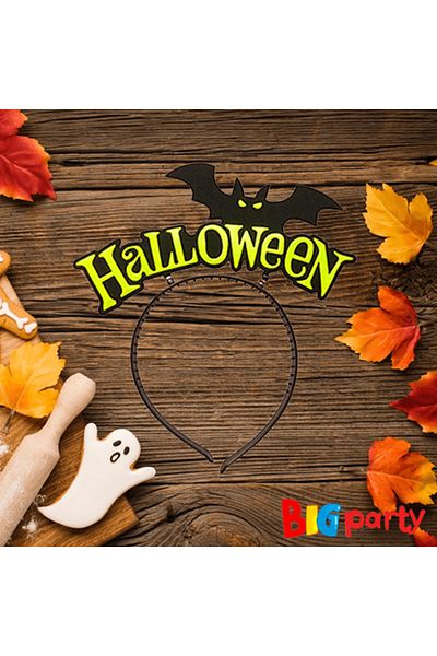 Big Party Κίτρινο μοντέλο νυχτερίδας στέμματος Halloween