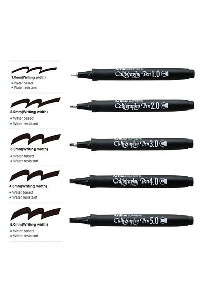 artline Supreme Calligraphy Pen - 4.0 mm Black