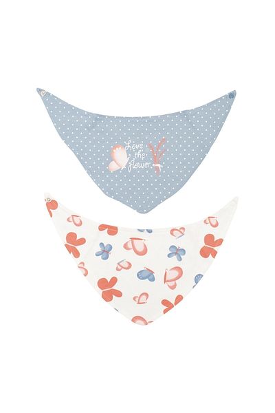 Biorganic Wild Flowers 2 Pack Baby Scarf Bib 75157