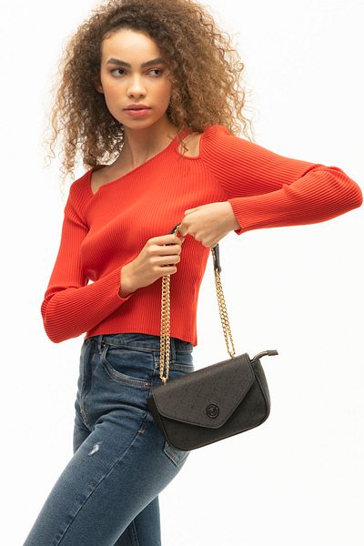 Valentino Orlandi Women's Black Crossbody Bag - Vlt078