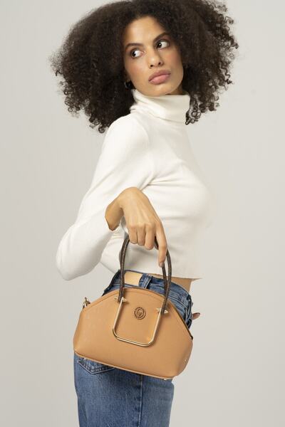 Valentino Orlandi Women's Handbag Camel-brown Vlt075