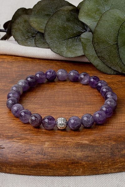Dünya Doğal Taş Amethyst Stone Bracelet
