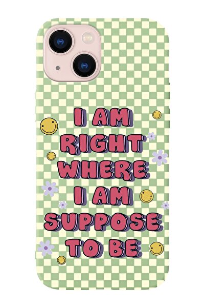 shoptocase Iphone 13 Uyumlu Dama Smile Tasarımlı Premium Lansman Telefon Kılıfı