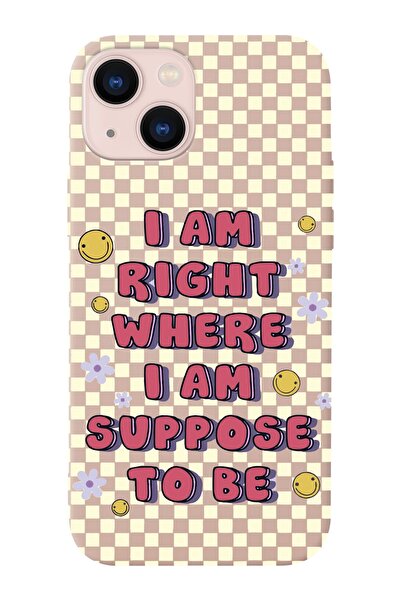 shoptocase Iphone 13 Uyumlu Dama Smile Tasarımlı Premium Lansman Telefon Kılıfı