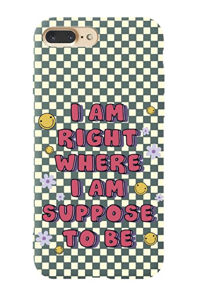 shoptocase Iphone 7plus/8plus Uyumlu Dama Smile Tasarımlı Premium Lansman Tel...