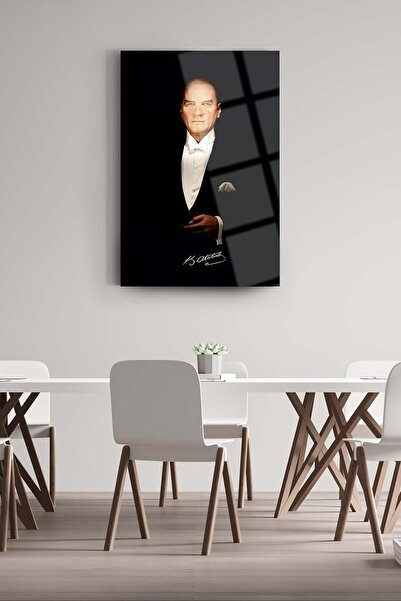 SRD Concept Atatürk 84 Cam Tablo-atatürk Tablosu-bayrak Tablosu