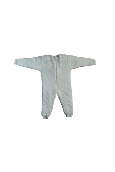 ÖZLEM BEBE كيس نوم أخضر صرير مع حشوة متوسطة للأعمار من 7 إلى 12 سنة