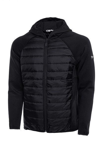 GHASSY CO. Men's Lightweight Puffer Sports Jacket with Hooded Scuba Garnish