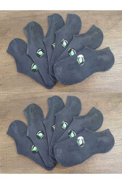 Leement 12 perechi de pantofi sport, șosete invizibile din bambus, unisex