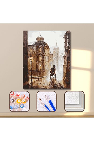 kendinyaphobi Sayılarla Boyama Seti Kasnaklı Fayton Keyfi 40 X 50 Cm