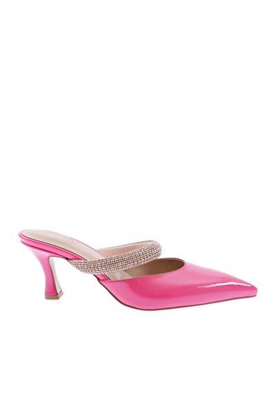 DGN 2051-22y Women's Pointed Toe Crystal Stone Banded Slippers