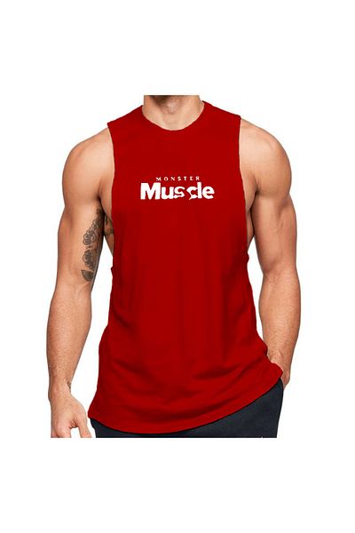 Black İstanbul رياضي اللياقة البدنية مطبوع عليه Monster Muscle