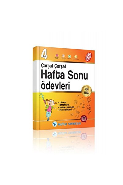 Mutlu Yayıncılık Mutlu 4. Sınıf Tüm Dersler Çarşaf Çarşaf Hafta Sonu Ödevleri...
