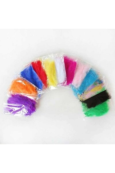 Parti dolabı Blue Feather Inside Transparent Balloon 100pcs