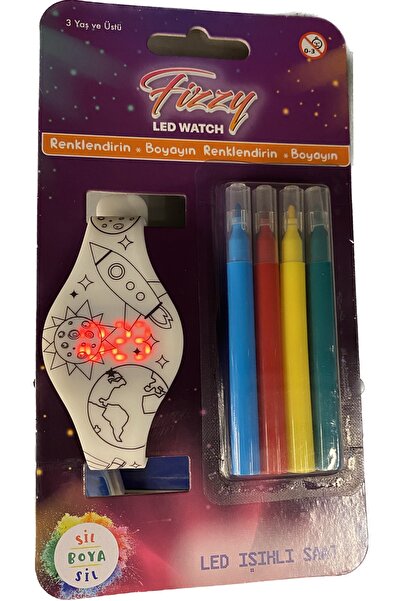 Fizzy Kendin Boya Çocuk Led Kol Saati