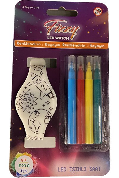Fizzy Kendin Boya Çocuk Led Kol Saati