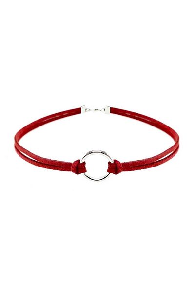 Bijustore Tan Color Women's Suede Round Choker